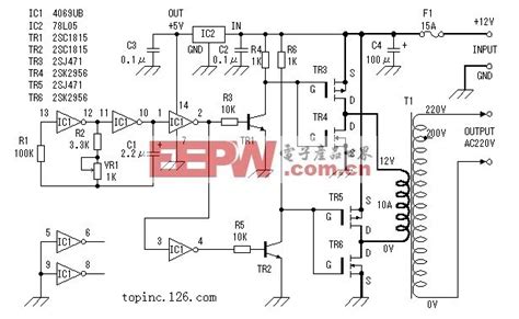 12v单变压器逆变电路图,最简单的变电路,场效应管变器电路图(第15页)_大山谷图库