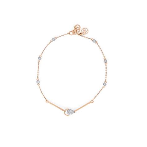 14 KT Rose Gold Eclectic Diamond Bracelet
