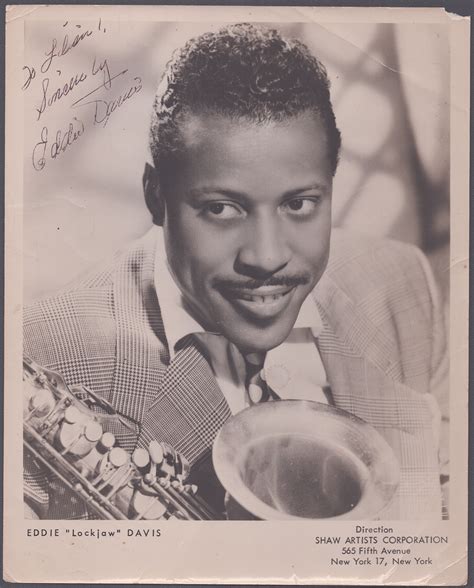 Eddie "Lockjaw" Davis - Autographed Inscribed Photograph ...
