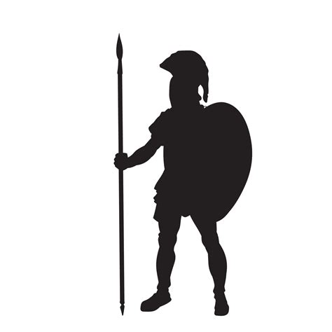 Silhouette Of Roman Soldier