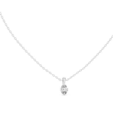 classic elegance stunning oval-shaped diamond pendant – Nena Jewels