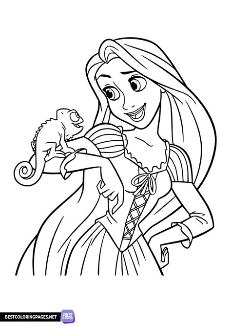 Rapunzel Coloring Pages - Bestcoloringpages.net