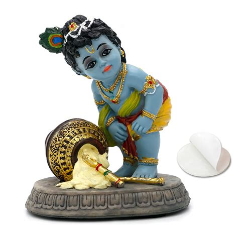 Amazon.com: alikiki Hindu God Baby Krishna Statue - 3.7" H Indian Lord Krishna Idol Murti Diwali ...