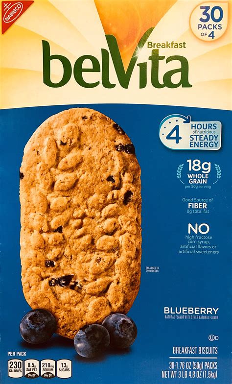 Amazon.com: belVita Soft Baked Banana Bread Breakfast Biscuits, Chewy ...
