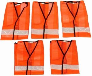 TWS ORANGE SAFETY JACKET - SET OF 5 Safety Jacket Price in India - Buy ...