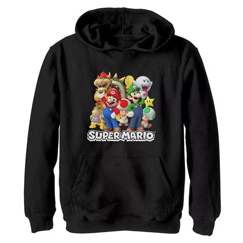 Boys 4-20 Nintendo Super Mario Group Characters Hoodie