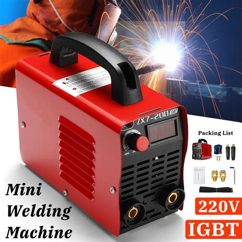 220V 10 200A 4000W Handheld Mini MMA IGBT Inverter Mini Electric ARC Welding Welder Machine Tool ...