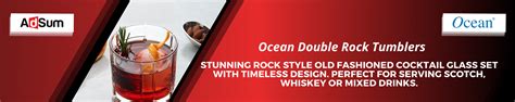 Amazon.in: AdSum: Ocean Double Rock Tumblers