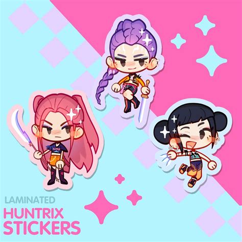 Kpop Demon Hunters Huntrix Stickers - Etsy