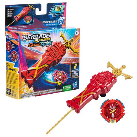 Buy Beyblade Burst QuadStrike Xcalius Power Speed Launcher Pack, Battle ...