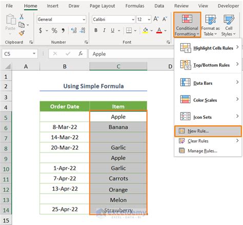Image result for Conditional Formatting Excel Blank Cell