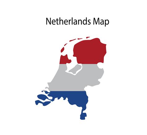 Netherlands Flag Map