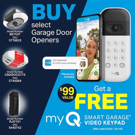 Chamberlain myQ Wall Mount Ultra Quiet Smart Compatible Direct drive ...