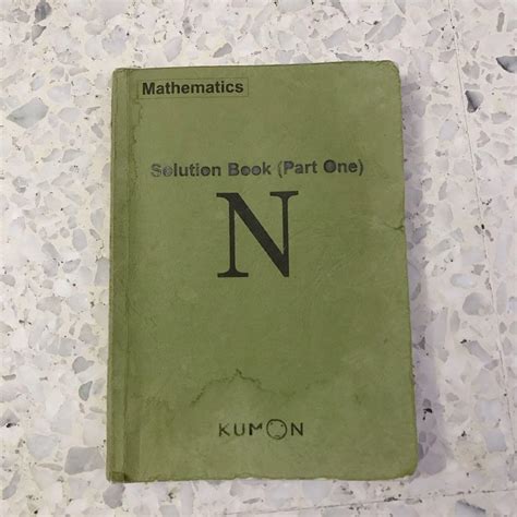 Kumon level N solution book, Hobbies & Toys, Books & Magazines, Children's Books on Carousell