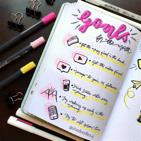 Bullet Journal Inspiration | Bullet Journal Page Ideas – IAMOA