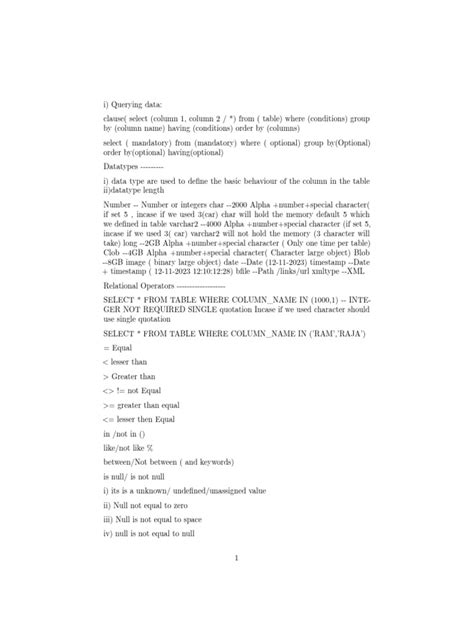 Image result for SQL Tutorial PDF