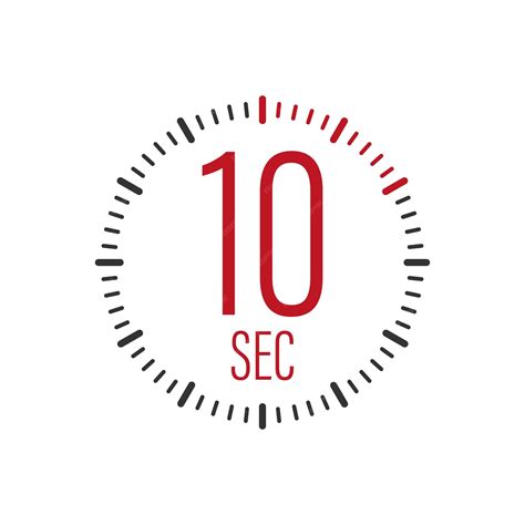 Premium Vector | The 10 second timer stopwatch vector icon 10 second ...