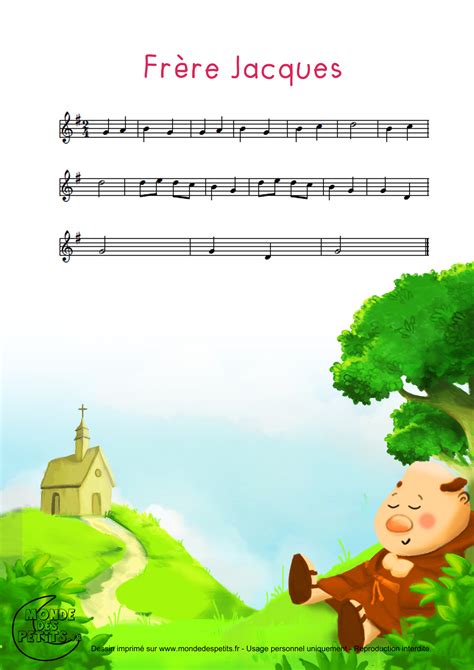 Monde des petits - Frère Jacques