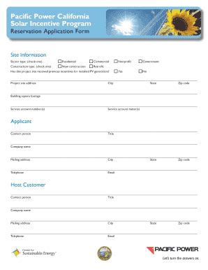 Fillable Online 5278-3_PP_CA Solar Incentive Reservation Application ...