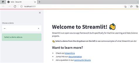 Streamlit Tutorial 的图像结果