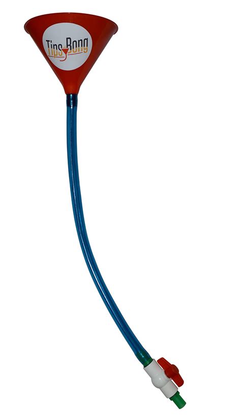 TipsyBong Two Beer Bong Funnel with 2 Foot Hose and Open/Close Valve ...