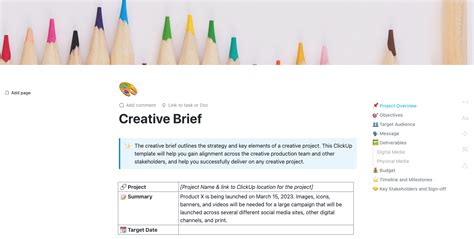 Image result for Creative Brief Example