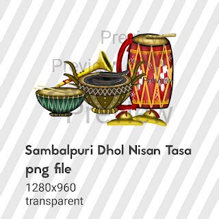 [ Download PNG ] Sambalpuri dhol nisan baja download
