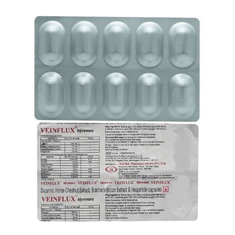 Veinflux Capsule 10's Price, Uses, Side Effects, Composition - Apollo ...