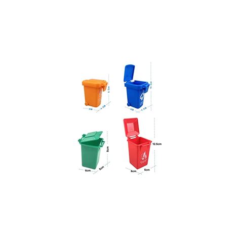Nuanmu Mini Curbside Vehicle Garbage Bin Trash Can Toy Kids India | Ubuy