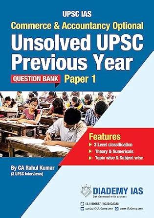 Buy UPSC Commerce & Accountancy Optional Unsolved PYQ Book for Paper 1 ...