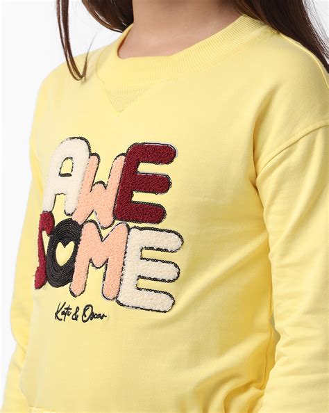 Girls Embroidered Knitted Dress