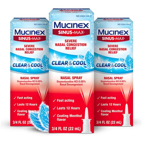 Mua Mucinex Sinus-Max Nasal Spray Decongestant, 12 Hour Over-The-Counter Medication Nose Spray ...