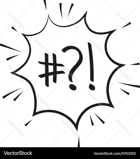 Swear expletive words angry rude Royalty Free Vector Image