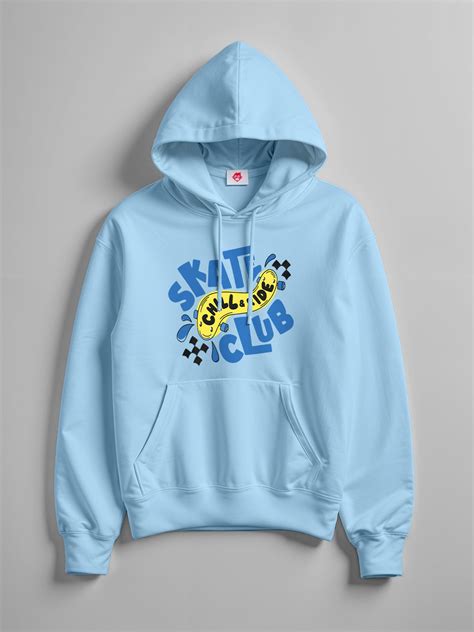 Skate Club Hoodie - Sky Blue – Crazymonk
