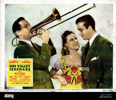 SUN VALLEY SERENADE GLENN MILLER, SONIA HENIE, JOHN PAYNE Date: 1941 ...