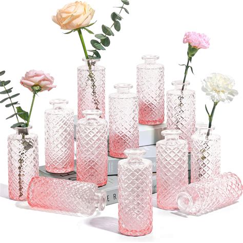 Amazon.com: Mumufy 16 Pcs Bud Vases Bulk Flower Vase for Centerpieces ...