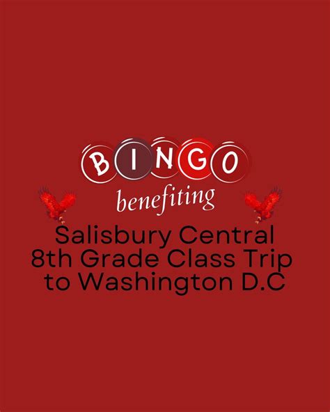 Bingo Fundraiser for Salisbury Central 8th Grade Class Trip, 74 ...