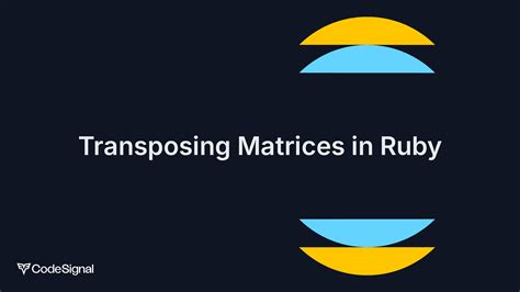 Image result for Transposing Matrices