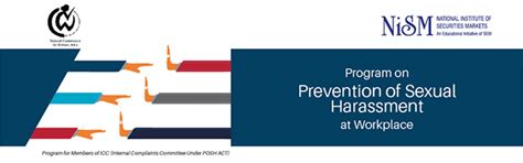 Program on Prevention of Sexual Harassment at Workplace - National ...