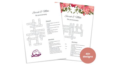 Wedding crossword questions 60 photos - Astyledwedding.com