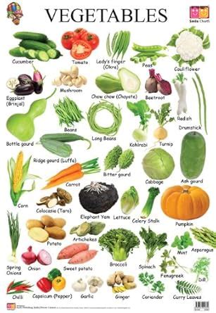 Buy Vegetables (Educational Wall Charts) Book Online at Low Prices in ...