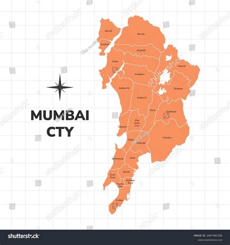 Mumbai City Map Illustration Map City Stock Vector (Royalty Free) 2407462185 | Shutterstock