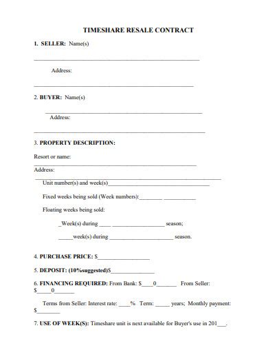 Image result for Timeshare Exit Sample Contract