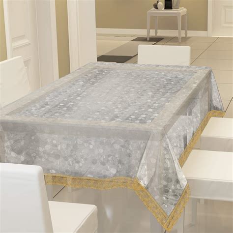 Buy Fun Homes 60x90 Inch PVC Dining Table Cover 6 Seater Waterproof ...