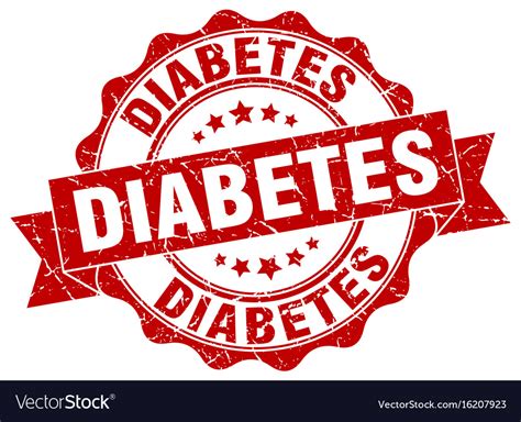 Diabetes stamp sign seal Royalty Free Vector Image