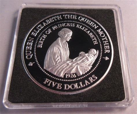1994 SILVER PROOF NEW ZEALAND 1 DOLLAR QUEEN MOTHER | Ubuy India