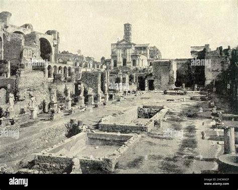Remains of the House of the Vestal Virgins Stock Photo - Alamy