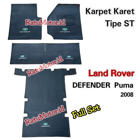 Jual Karpet Karet tipe ST Land Rover DEFENDER PUMA 2008 - Lantai Full ...