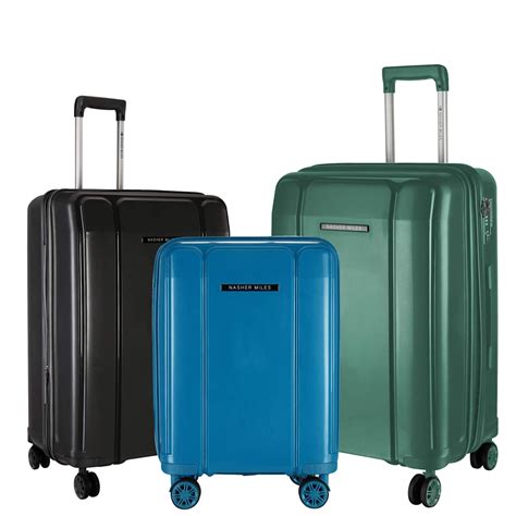 Buy Nasher Miles Tokyo Polypropylene Set of 3 Blue Green, Black, Green ...