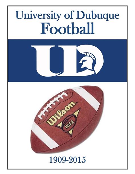 2015: University of Dubuque Football Record Book by @UDubuqueSports - Issuu